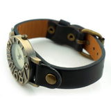 Retro Fashion Lady's Watch Soft Leather Strap Quartz Watch Ultra Personalized Digital Design Watch