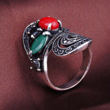 Retro Ring Fashion Classical Ancient Roman Bohemian Style Statement Exaggerated Wedding Rings For Women