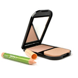 Rosalind Professional Face Makeup Pressed Powder with Concealer Pencil Compact Powder Brand M.N