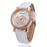 Rose Flower Watch Relogio Feminino Fashion Women Wristwatch Rhinestone Casual Luxury Quartz Watches Hot Selling