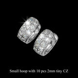 Round Loop with High Quality Tiny AAA+ CZ small Hoop Earrings For Women Jewelry