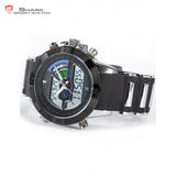 SHARK Sport Watch Relogio LCD Auto Date Alarm Silicone Strap Chronograph Dual Time Men Quartz Outdoor Digital Wristwatch