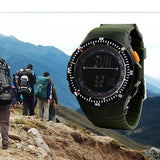 SKMEI 50M Waterproof Resin Strap Digital Watch Outdoor Army Military Watches Dual Time Chronograph Sport Watch digital-watch