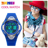 SKMEI Children Watches Cute Kids Watches Sports Cartoon Watch for Girls boys Rubber Children's Digital LED Wristwatches
