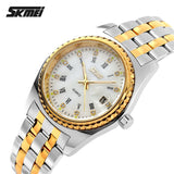 SKMEI Men Quartz Watch Mens Brand Stainless Steel Strap Analog Date Men's Casual Watches Male Wristwatches