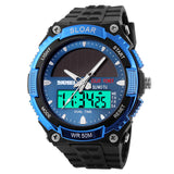 SKMEI Solar Wristwatch Power Sport Watches Men Luxury Brand 50M Waterproof Outdoor LCD Digital Watch Military Watch