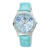 SKONE relogios femininos Fashion Rhinestone Women Wristwatch Leather strap Analog Display Quartz Watch Women Casual Watch
