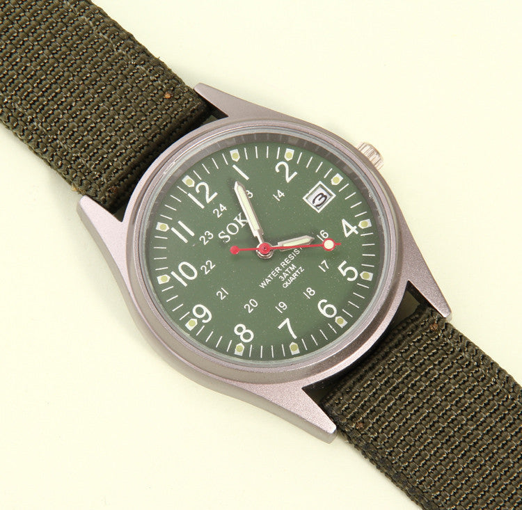 SOKI military watches,luminous surface men's watch,fashion watch of wrist of outdoor sports,accurate calendar watch