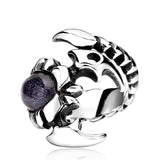 Scorpion Ring Fashion Jewelry Stainless Steel CZ Cool Exaggerated Personality Ring 