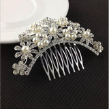 pearl inserted comb wedding manual headdress lady's high-grade hair combs the butterfly hairpin of bride