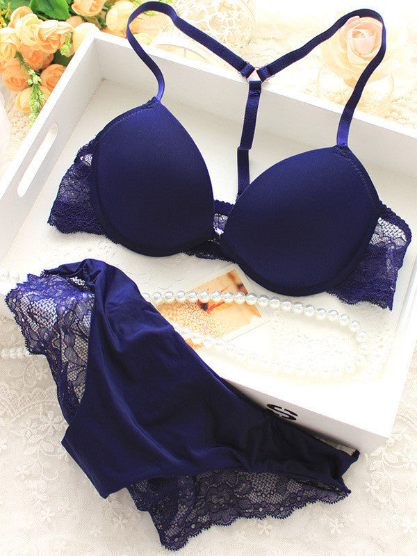 New Sexy Elegant Bra Set Women Bras Underwear Lady Victoria push up bra brassiere,Y-line Straps Front Closure BRA