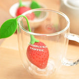 Silicone Strawberry Design Loose Tea Leaf Strainer Herbal Spice Infuser Filter Tools
