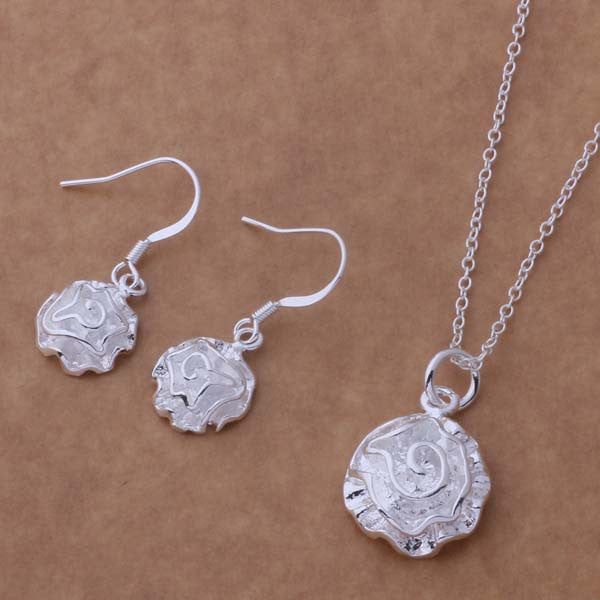 Silver plated Jewelry Sets Earring 288 + Necklace