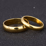 Simple Engagement Wedding Couple Rings Lovers Set 18K Gold Plated Rings for Men Women His and Her Promise Anniversary Jewelry
