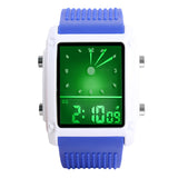 Skmei Fashion Men Sports Watches Dual Time Digital Quartz 30m Waterproof LED Colorful backlight Casual Dress Wrist watch