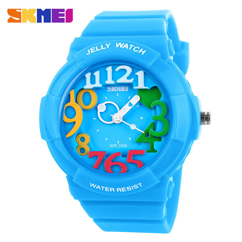 Skmei Unisex Fashion Quartz Watch Dive Swim 30m Waterproofed Sports Watch boys girl's Children's Watches Students Wristwatches