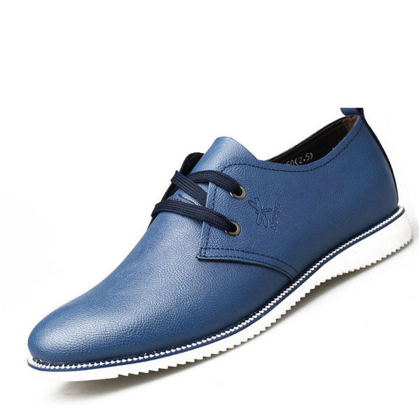 New Fashion men oxfords summer Leather Shoes Men's Flats Shoes Low Men ...