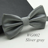 Solid Fashion Bowties Groom Men Colourful Plaid Cravat gravata Male Marriage Butterfly Wedding Bow ties