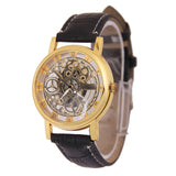 Splendid Design Hollow big dial watches men fashion casual business quartz watches clock sport watches leather wrist watch