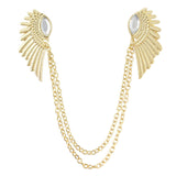 Spring Hot Selling Accessories Steampunk Chain With Wing Clip Collar Maxi Necklaces & Pendants For Women