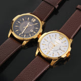Stainless Steel Dial Sports Watch CURREN 8123 Analog with date Casual Watches Leather Strap quartz wristwatches