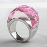 Stainless Steel Wedding Jewelry Supplies Big Zircon Rings for women