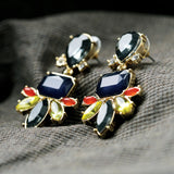 Statement Fashion Women Jewelry Elegant Resin Plant Stud Earrings