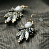 Statement Fashion Women Jewelry Elegant Resin Stone Plant Stud Earrings