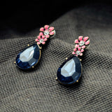 Statement Jewelry Fashion Classic Blue Resin Water Drop Earrings 