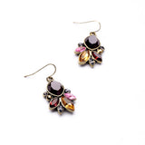 Statement Jewelry Graceful Resin Stone Antique Gold Drop Earrings Accessories for Women