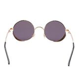 Steampunk Vintage Sunglass Fashion round sunglasses women brand designer metal carving sun glasses men oculos de sol 