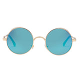 Steampunk Vintage Sunglass Fashion round sunglasses women brand designer metal carving sun glasses men oculos de sol 