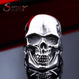 Steel soldier Wholesale&Drop shipping Stainless Steel Skull Ring punk biker Man Personality Jewelry