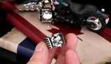 Steel soldier New Super Quality high quality fashion biker skull ring personality men stainless steel jewelry