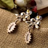 Summer Hot Sale Ms Chic Party Jewelry Latest Simulated Pearls Clover Brand Earrings 