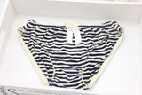 Summer young girl stripe deep-v Bra set Women bowknot underwear bra brief sets lingerie set underclothes sexy lingerie