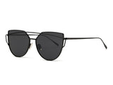Sunglasses Women 2016 Newest Metal Nose Pad Cat Eye Sun Glasses Brand Designer Green Plating UV400