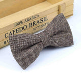 Superior Classical Formal Wool Cotton Bow Tie Gravata Multiple Colors Houndstooth Pattern Necktie Mens Luxury Tie Tweed Bowtie