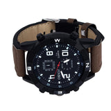 Superior Luxury Men's Canvas strap Large Dial Military Sport Quartz Wrist Watch