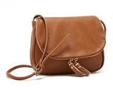 Hot Sale Tassel Women bag Leather Handbags Cross Body Shoulder Bags Fashion Messenger Bag 5 Colors Available Bolsas femininas