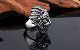 Titanium Steel Lion Head Rings For Men Allergy Free Punk Rock Jewelry Non-Mainstream Cool Mens Rings Party Accessory Friendship