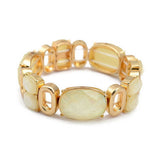 Top Quality 18K Real Gold Plated Mix Color Resin Bracelet Bangles Inlay Austria Big Crystal Charms pulseiras femininas