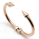 Top Quality Stainless Steel Jewelry Conical Arrows Bracelets & Bangles Wholesale 18K Gold Cone Nail Cuff Bracelet For Women