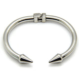 Top Quality Stainless Steel Jewelry Conical Arrows Bracelets & Bangles Wholesale 18K Gold Cone Nail Cuff Bracelet For Women