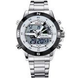 Hot Sale! WEIDE Sports Watches Men's Quartz Military Army Diver Men Full Steel Watch Luxury Brand Famous 