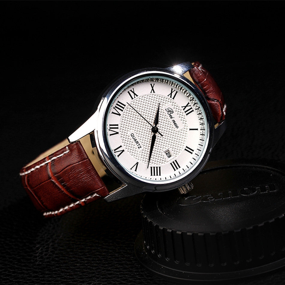 Top Brand New Arrival Leather Strap Men Sports Wristwatch Watches Men Montre Homme Marcas Famosas Watch