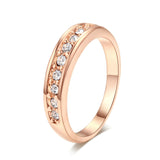 Top Quality Classic Wedding Ring Champagne Gold Plated Ring