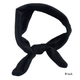 Trendy Lovely Rabbit Ears Bowknot Shaped Elastic Cloth Baby Girls Hairbands Children Hair Accessories 
