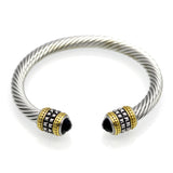 Trendy Luxury Brand Vintage Charm Bracelets Women Tibet Silver Bracelet 18K Gold Crystal Jewelry Accessories Bracelets For Women