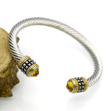Trendy Luxury Brand Vintage Charm Bracelets Women Tibet Silver Bracelet 18K Gold Crystal Jewelry Accessories Bracelets For Women